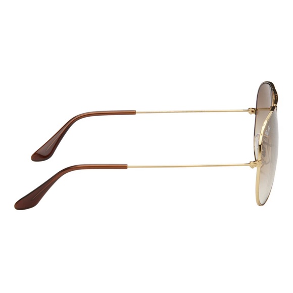 RAY-BAN Gold Aviator Sunglasses - Picture 8 of 14
